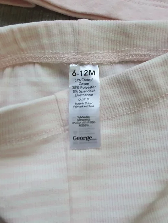 George Baby Girls' 3-Piece Bunny Outfit Set Size 6-12 Months - Picture 4 of 4